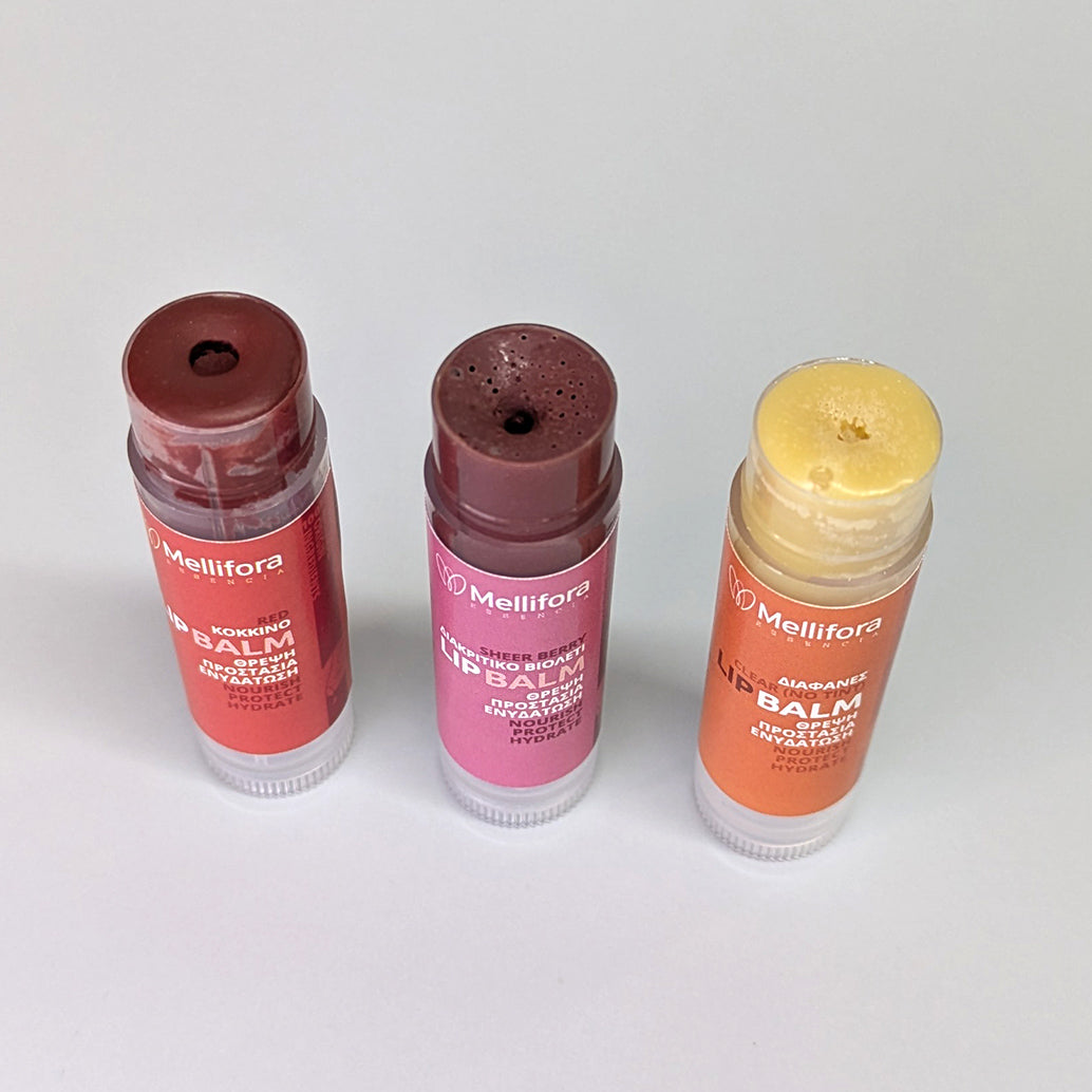 Lip Balm με χρώμα ή διαφανές