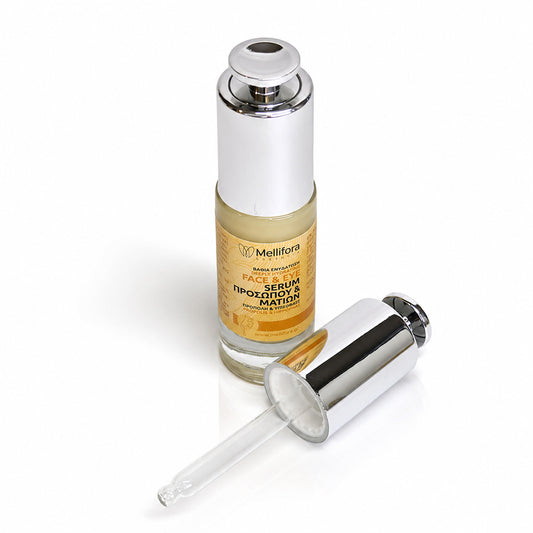Eye & face serum 15ml with dropper_mellifora_natural
